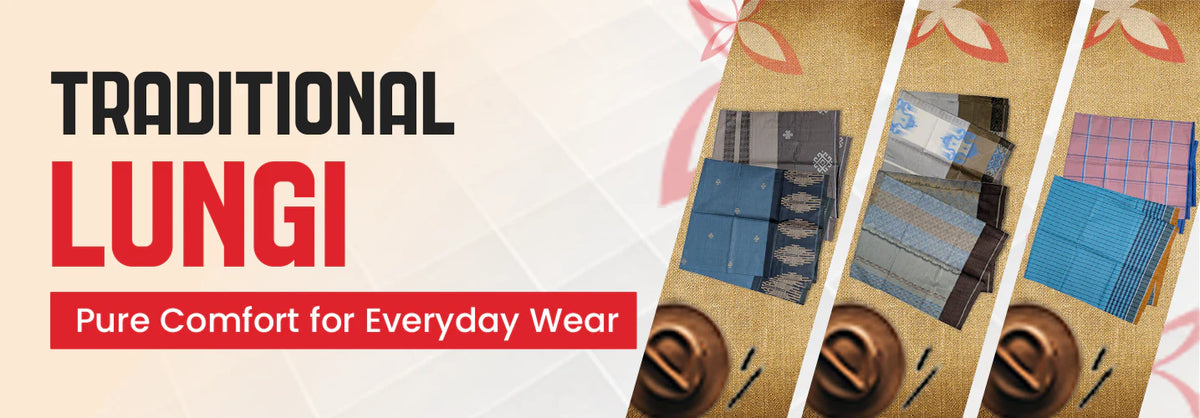 Longee Shop Handcrafted Cotton Lungi for Men in the USA – SrijaX