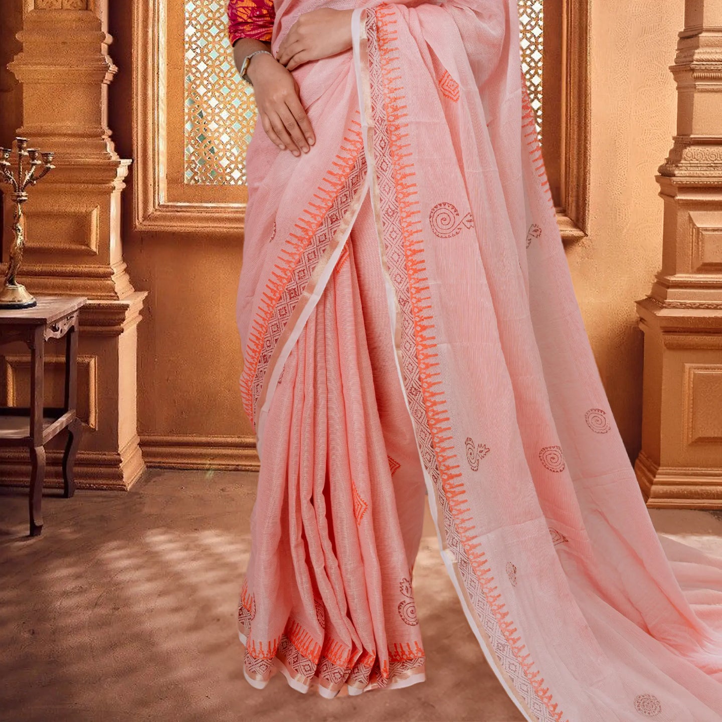 Exclusive AuroraX Handloom Cotton Saree