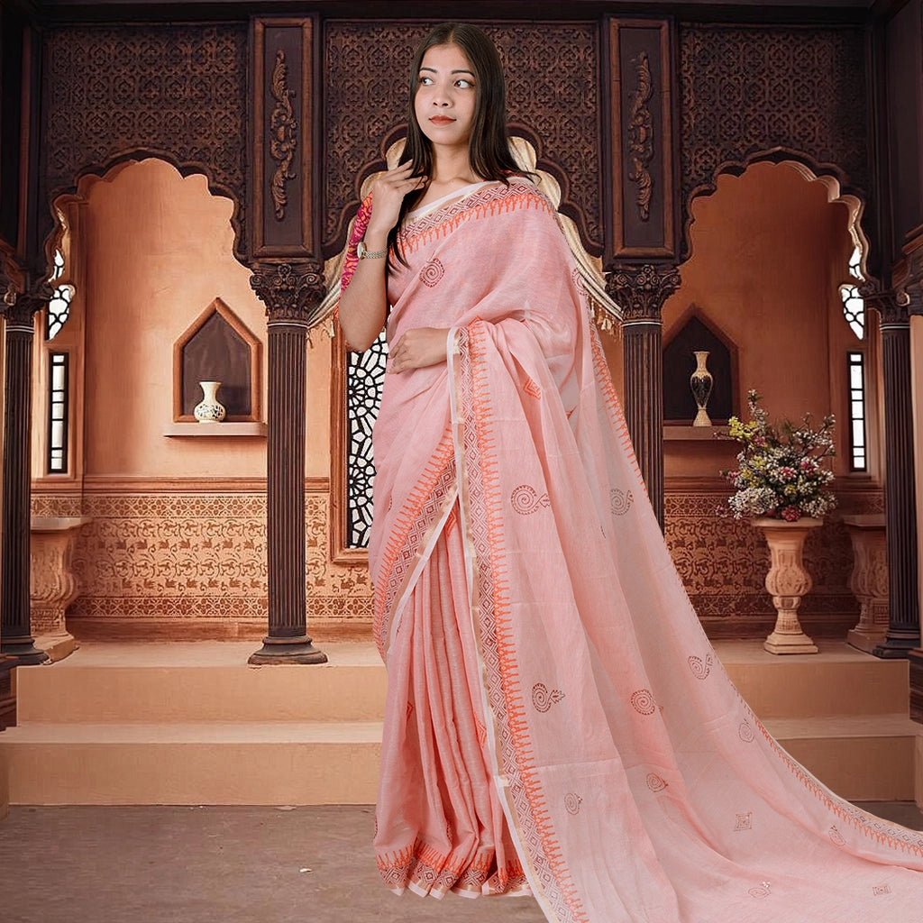 Exclusive AuroraX Handloom Cotton Saree