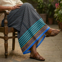 RegularX Cotton Lungi with Hand-Stitched Finish