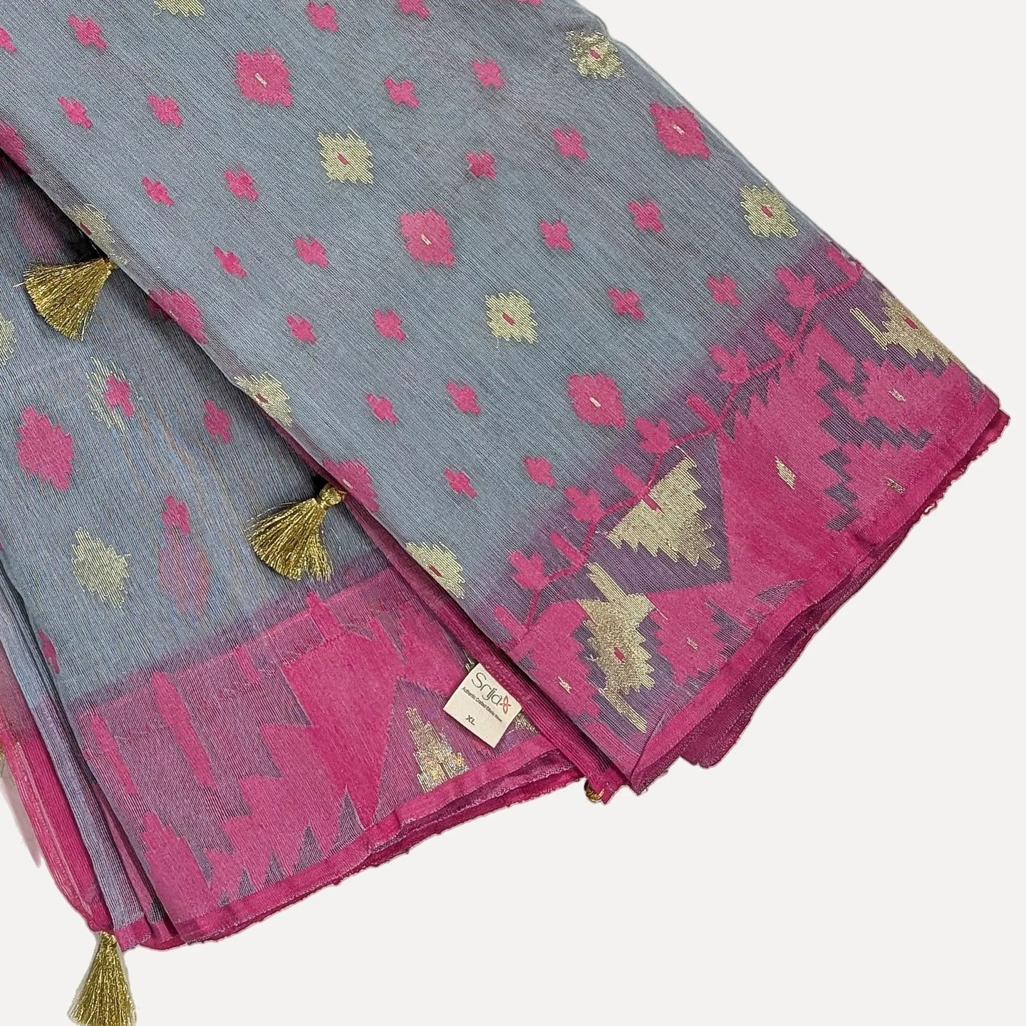 Classic Handloom Dhakai Jamdani Cotton Saree Collection: Vibrant Hues, Intricate Motifs