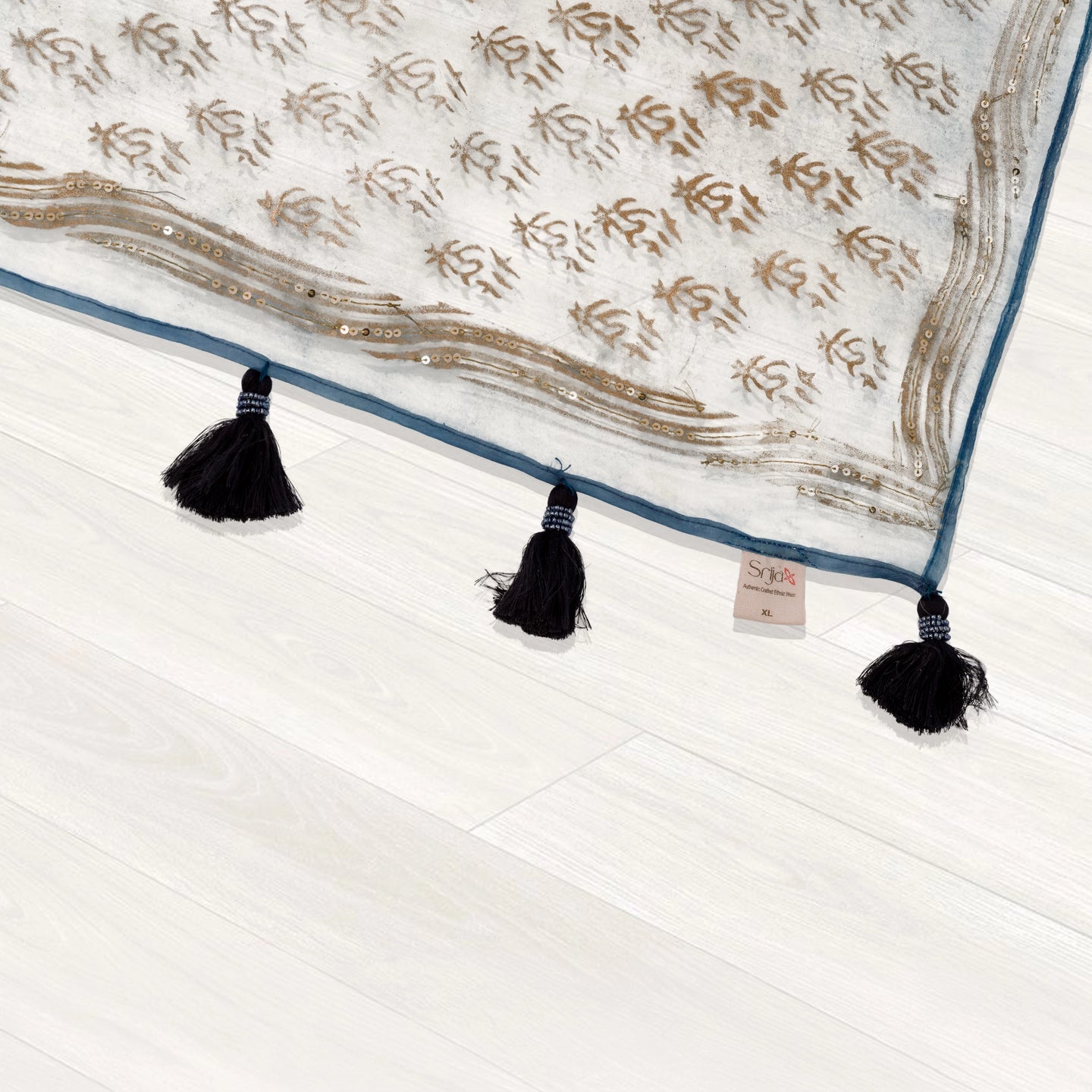 Luxury Eco GlazeX Organza Saree (Blue)