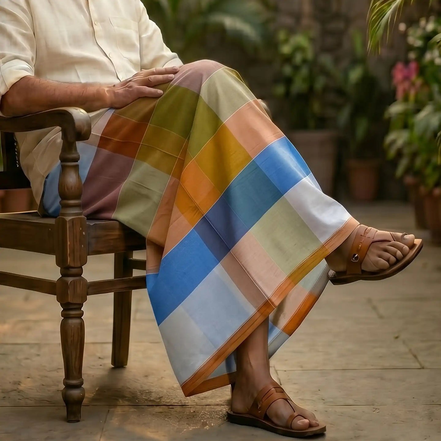 ExclusiveX Lungi for Men with Comfortable Cotton Fabric