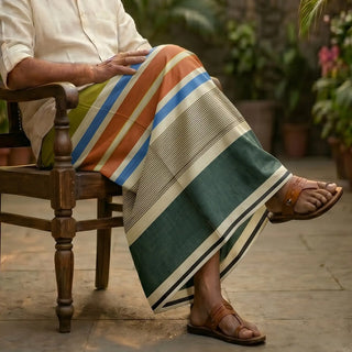 ExclusiveX Lungi Multicolor Vibrant Festive Design Premium Pattern Comfort