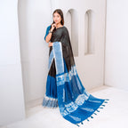 Elegant NoirX Block Printed Saree