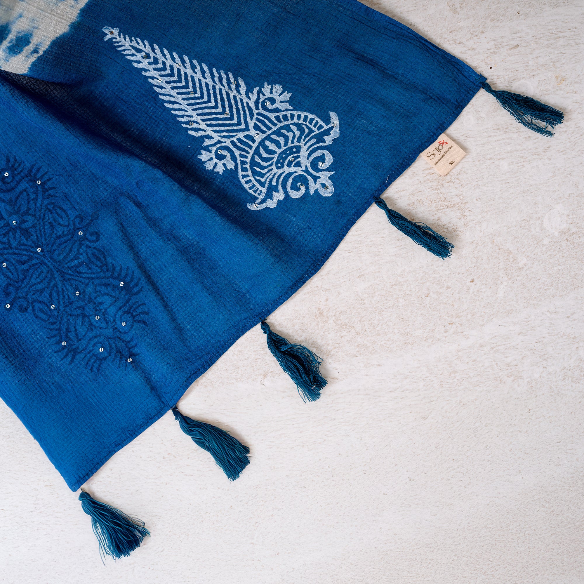 Elegant NoirX Block Printed Saree