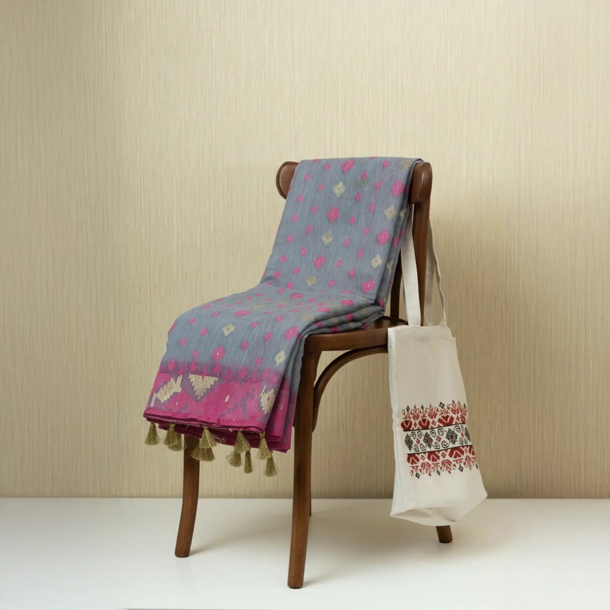 Classic Handloom Dhakai Jamdani Cotton Saree Collection: Vibrant Hues, Intricate Motifs