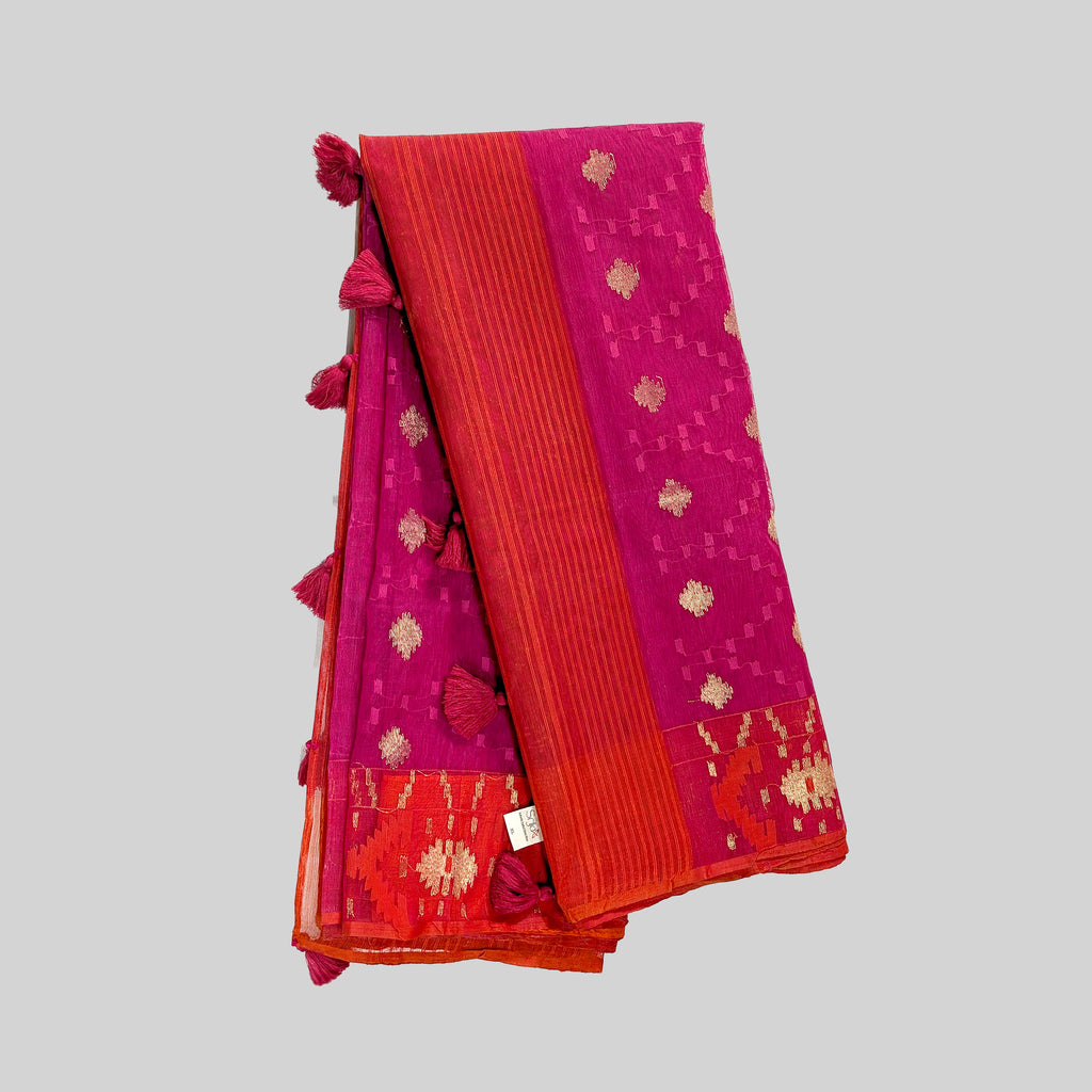 Authentic JamdaniX Handloom Saree