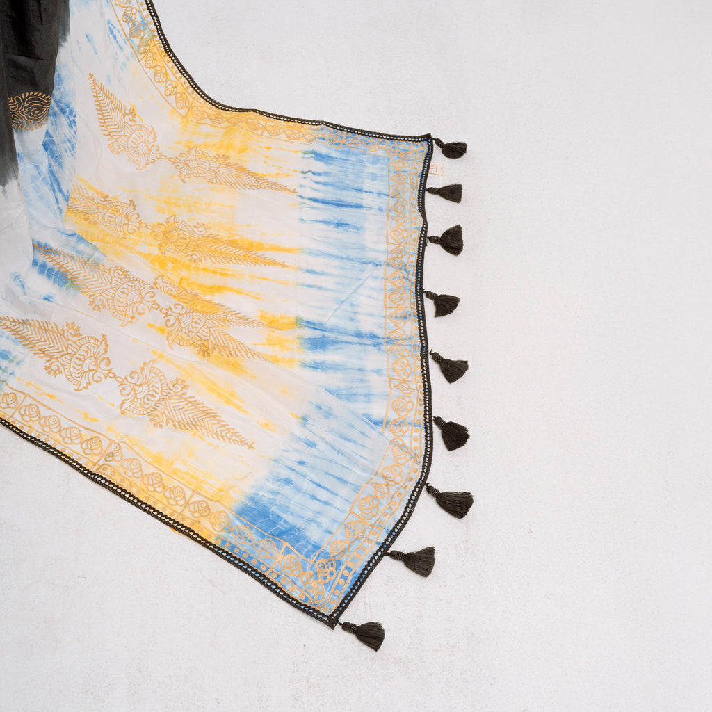 Exclusive Midnight skyX Silk Saree