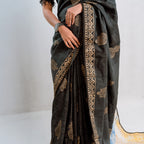 Exclusive Midnight skyX Silk Saree