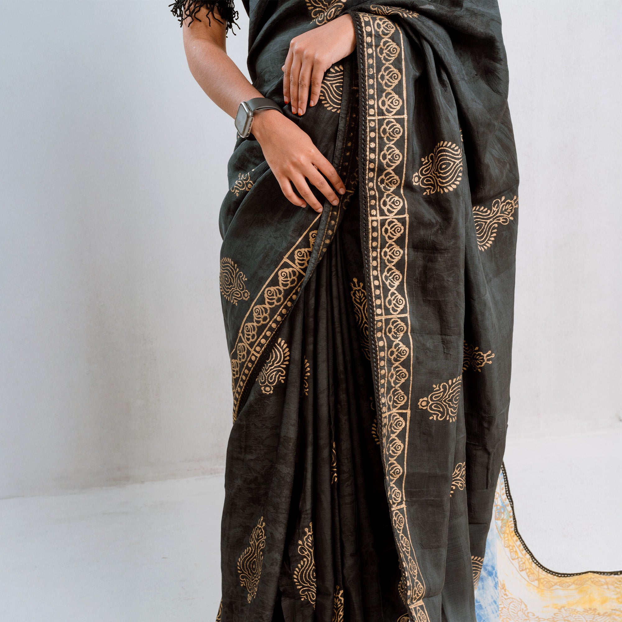 Exclusive Midnight skyX Silk Saree