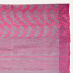 Silver Ash Handloom Dhakai Jamdani Saree: Authentic Craft, Classic Motifs