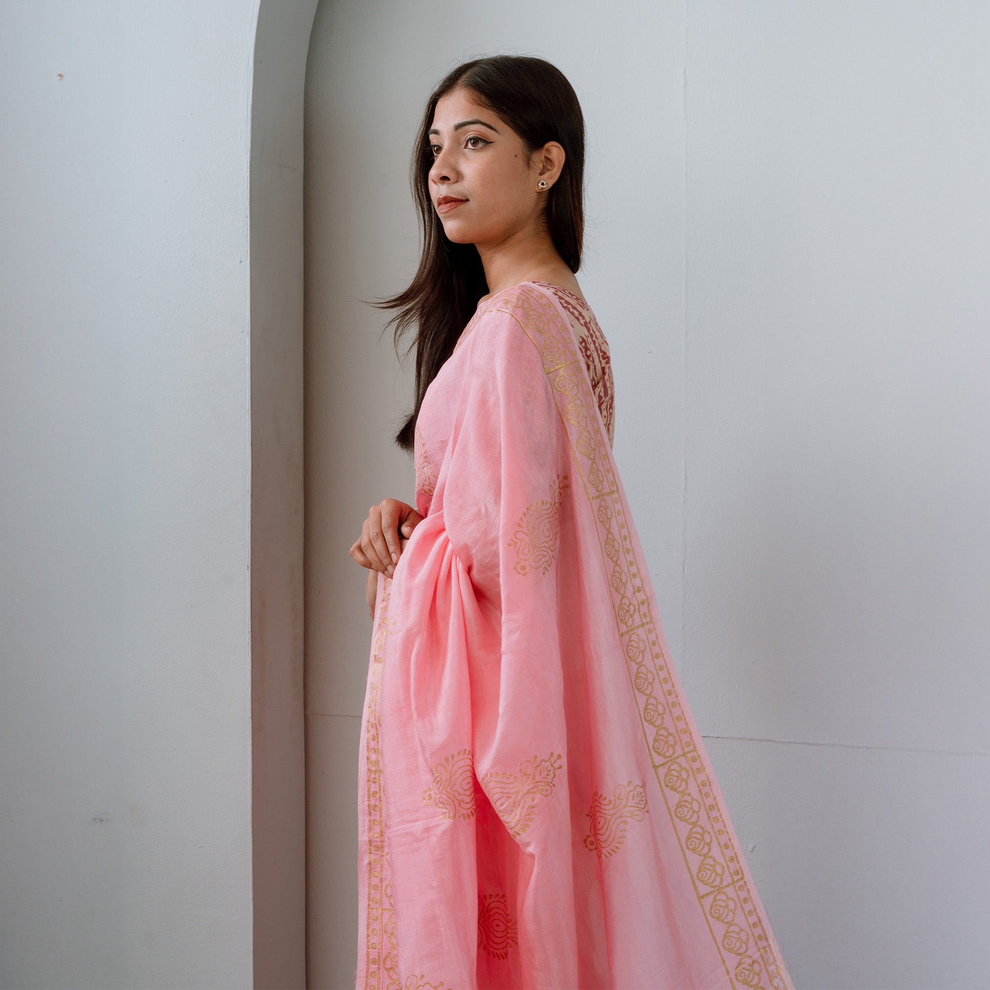 Eco Friendly Orchid SkyX Silk Saree