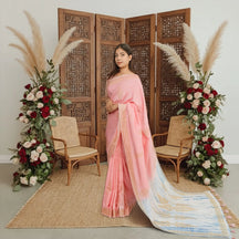 Premium Orchid SkyX Silk Saree (Pink)