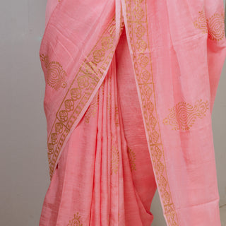 Premium Orchid SkyX Silk Saree (Pink)