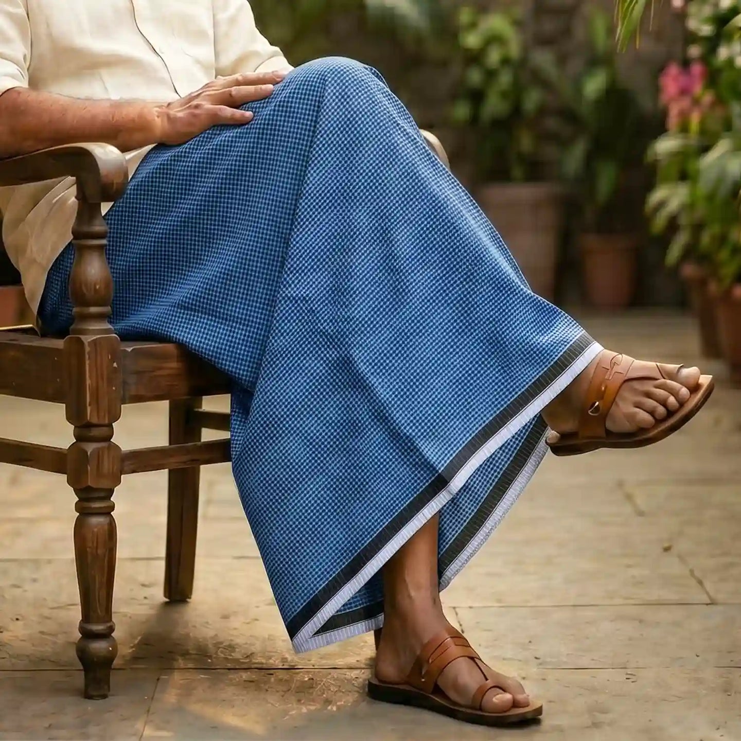 PremiumX Lungi with a Soft Handloom Feel for Daily Relaxation