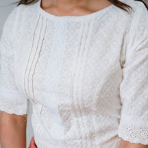 Snow PetalX Blouse Premium Embroidery with Princess Cut