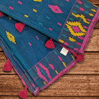Classic Handloom Dhakai Jamdani Cotton Saree Collection: Vibrant Hues, Intricate Motifs