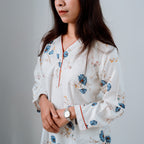 SrijaX White BloomX Kurti