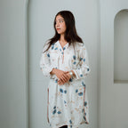 SrijaX White BloomX Kurti