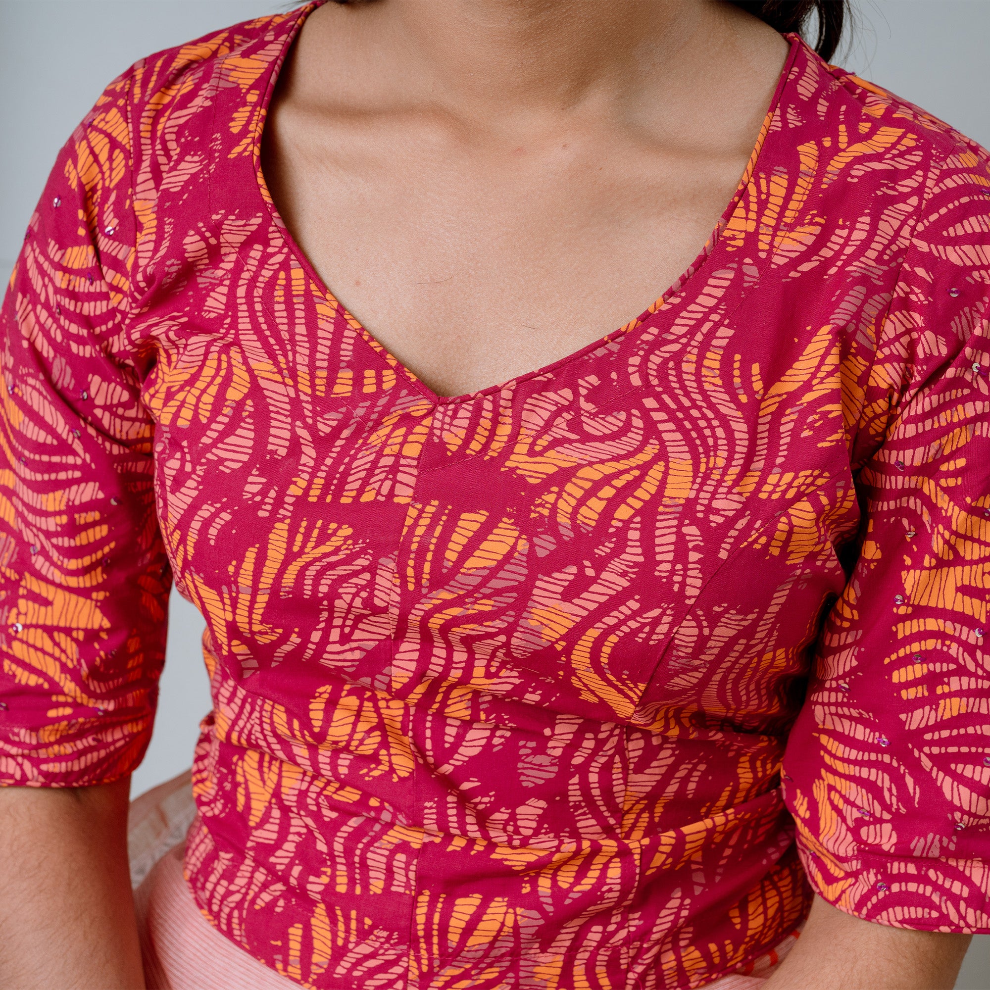 Wild RoseX Blouse Soft Cotton Feel With Stylish Printed Design