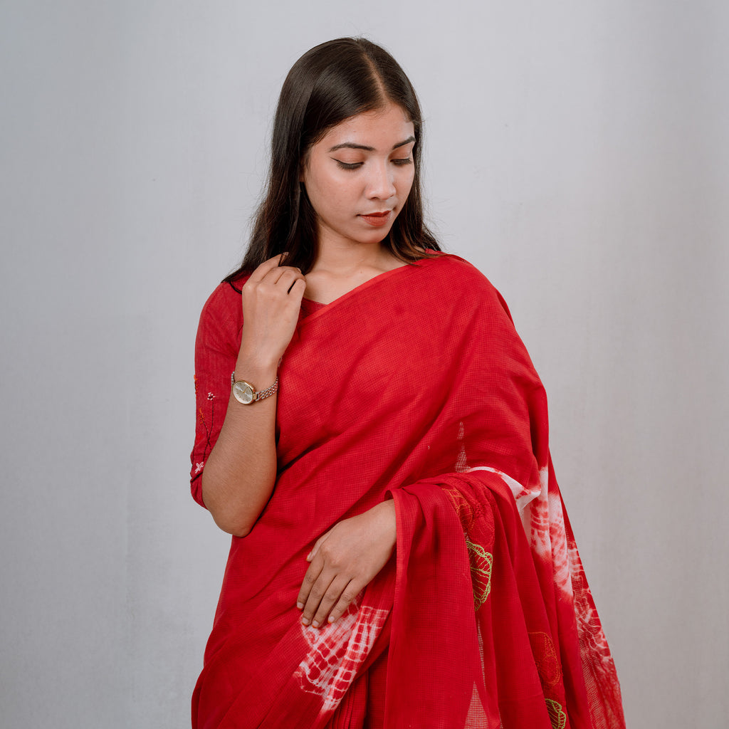 Winter RoseX Hand Embroidered Saree