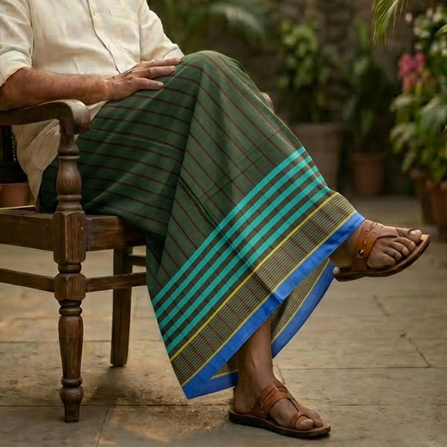 RegularX Cotton Lungi with a Clean Classic Look